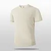 Camiseta Masculina Tricô Manga Curta Listrada Simples Falsa Duas Peças Estilo Old Money Seda Gelada Respirável Verão Atacado Fabrica Cruzamento de Fronteira