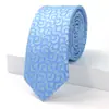 Nueva Corbata Casual para Hombre con Patrón Floral Geométrico Jacquard Multicolor Nudo Windsor para Ropa Formal de Negocios