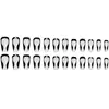 Comércio Exterior Mais Vendidos Peças de Nail Art Linha Preta Strass Adesivos para Unhas Postiças Unhas Atacado Venda Quente Transfronteiriça Unhas Usáveis