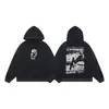 Moletom com Capuz High Street Europeu e Americano, Moletom com Zíper Erd Rico de Segunda Geração Solto e Melancólico de Rua, Manga Curta de Nicho
