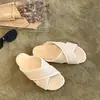 Nuevas Chanclas Tejidas de Verano 2026 para Mujer, Mocasines Planos, Sandalias Versátiles Transpirables de Punta Abierta