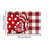 Mantel Individual de San Valentín Enanos Amor Lino a Cuadros Estampado Mantel de Mesa Hogar Cocina Mesa de Comedor Tapete Aislante de Calor