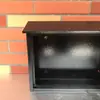 Buzón de chapa de acero laminado en frío buzón de metal con spray de plástico a prueba de lluvia buzón de montaje en pared con cerradura buzón creativo extragrande