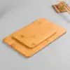 Bandeja Pequeña de Bambú para Té Seco, Accesorio para Bolsa de Viaje, Mesa de Té, Suministros de Hotel, Bandeja de Comida, Tabla Pequeña de Bambú
