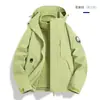 Chamarra abrigadora acolchada impermeable a prueba de viento tres en uno para hombres y mujeres, ropa de trabajo en grupo, montañismo al aire libre