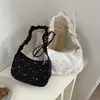 Bolso Plegado Dulce y Elegante de Gran Capacidad, Bolso Tipo Dumpling Único y Moderno para el Viaje Diario, Bolso de Hombro o Axila con Tela Estampada de Estrellas