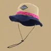 Nueva Bolsa Deportiva al Aire Libre Japonesa de Combinación de Colores Sombrero de Pescador Plegable Secado Rápido Sombrilla de Verano Protector Solar Sombrero de Cuenca para Montañismo