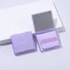 Papel Absorbente de Aceite Portátil de Lavanda Personalizado Viene con Espejo y Borla, Piel Grasa No se Quita el Maquillaje, Retoque de Maquillaje, Maquillaje Duradero Facial Carbón de Bambú