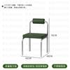 Conjunto de Mesa e Cadeiras Estilo Industrial Combinação Cadeira de Jantar em Aço Inoxidável Mesa de Restaurante Loja de Chá com Leite Cadeira de Restaurante Comercial