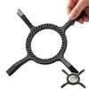 Estante para ollas universal en forma de cruz para estufa de gas, estante de almacenamiento de cocina multifuncional, soporte para gas natural para el hogar, estante pequeño para ollas, estante antideslizante