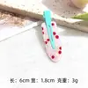 Pinza para el pelo acrílica colorida sin costuras de 6 cm para mujer, pinza lateral para cabello suelto y flequillo, linda pinza para maquillaje, accesorio para el cabello