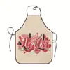 Delantal Sin Mangas con Patrón de Esmalte de Uñas Estilo Nuevo Transfronterizo Cocina Barbacoa Hogar Impermeable Delantal Cocina Ropa de Trabajo Diaria