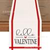 Amazon más vendido Día de San Valentín Día de la Madre Camino de mesa enano rojo de amor decoración del hogar mesa ventas directas de fábrica