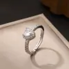 Anillo de Mariposa Amor Nuevo Transfronterizo Completo de Diamante para Mujer Anillo de Zirconia de Color Abierto Ajustable de Gama Alta Venta al por Mayor