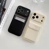 Adecuado para Funda de Teléfono iPhone 17 Pro Max, Cuero Liso Patrón Lichi Soporte con Ranura para Tarjetas, Cubierta Anti-Caída Apple 16 Transfronteriza 15