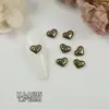 Ventas Directas de Fábrica de Nuevos Pedrería Retro Cruzada para Uñas de Moda al Por Mayor, Decoraciones para Uñas con Forma de Corazón y Cabeza de León