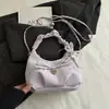 Bolso de Mano de Moda Plisado Estilo Coreano para Mujer 2026 Nuevo Estampado Floral Bolso de Axila Bolso de Hombro Cruzado de Moda