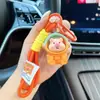 Novo Porquinho Espacial Chaveiro de Corda Trançada para Carro Boneco de Desenho Animado Criativo de Resina Pingente de Decoração para Bolsa Fofo