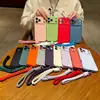 Novo Modelo Adequado para Apple 17 Capa Magnética de Celular de Alta Gama Iphone17Promax Silicone Macio Líquido com Cordão