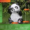 Cachorro Panda Animal de Exterior Impermeável Gramado Som Alto-falante Pátio Transmissão Paisagismo Jardim Villa Simulação