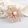Novo estilo japonês e coreano Corsage atmosférico feminino elegante coral flor broche pérola retro pino high-end all-match acessórios de roupa