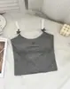 Nova Camisola de Renda Picante com Alças Finas Feminina com Bojo Camiseta Base Modeladora Costas Bonitas com Laço