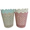 Mini Lixeira Criativa Vazada para Mesa, Pequeno Lixo Doméstico para Mesa de Cabeceira do Quarto, Porta-Trecos de Mesa