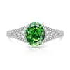 Anillo de Huevo de Paloma Cortado Flor de Hielo de Gema de Colores Más Vendido en Douyin para Mujeres Anillo de Dedo Súper Brillante Forma de Huevo de Diamante de Alto Carbono Transmisión en Vivo Dropshipping