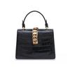 Bolso Nuevo de Piel de Cocodrilo para Mujer 2026, Bolso de Hombro Único Cruzado, Bolso de Piel Genuina, Bolso de Moda Tendencia para Mujer, Bolso Cuadrado Pequeño con Hebilla de Caballo