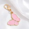 Serie mixta rosa accesorios para joyería DIY, colgantes de aleación con flores pintadas al óleo para estudiantes, colgantes para bolso y pendientes