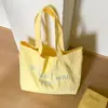 Bolsa de Lona de Gran Capacidad para Verano 2026 Bolso Tote Simple con Bordado de Letras para Mujer Bolso Tote Versátil Nuevo de Gran Capacidad