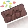 Mancha de belleza Jane molde de silicona para chocolate DIY yeso de aromaterapia 8 hojas uniformes molde de hielo molde de gelatina y chocolate