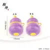 Esperando el mismo estilo de la antigua tienda Arena Dorada Collar Colgante de Calabaza de Siete Piezas Color Esmalte Fu Lu Cadena Versátil para Suéter Accesorios DIY
