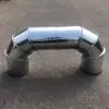 Equipamento de junta em T para tubo de ar galvanizado de aço inoxidável acessórios para tubo de ar em espiral em forma de T em forma de S tubo triplo atacado