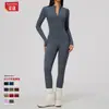 Mono de Otoño e Invierno Zechuang Ajustado Forrado de Polar Mono de Yoga Mono Cálido para Exteriores Traje de Fitness para Correr 8445