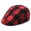 Retro cap masculino outono e inverno boina xadrez coreano chapéu de meia-idade Coringa casual boné progressivo atacado
