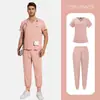 Venta Caliente Trabajadores de Salón de Belleza, Residencias de Ancianos, Doctores, Enfermeras, Clínicas, Uniformes de Enfermera, Ropa para Lavarse las Manos, Conjuntos de Scrubs