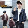 Jaqueta masculina para primavera e outono 2026 nova estilosa e moderna roupas de bebê jaqueta infantil masculina de outono top da moda