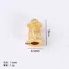 Yiwu Acessórios cross-border venda quente liga DIY jóias acessórios brilhante ouro pingente colar pulseira pingente amor estrela
