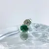 Astmf-13 Liga de Titânio Fecho Borboleta Zircônia Redonda Tarraxa de Orelha Titânio G23 Rosca Interna Zircônia Piercing de Lábio Tarraxa de Orelha Joia para Piercing