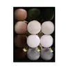 Bolas Navideñas Populares de Amazon, Bolas Navideñas Envueltas en Terciopelo Set de Bolas Decorativas Colgantes de 6 cm/8 cm