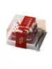 Caja de Empaque para Pastel de Terciopelo Rojo Ruili Caja Desechable para Pasteles de Patio Mousse Slice Caja Transparente para Llevar