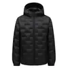 Chaqueta de plumón para hombre 2026 Otoño/Invierno 90% plumón de pato Chaqueta de plumón ligera para jóvenes con capucha Casual Cálida Abrigo para ir al trabajo