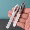 Lima de uñas de acero inoxidable de doble cara, fabricada con precisión alemana, herramienta de manicura para pulir y dar forma, lima de uñas de alta gama