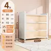 Armário de Armazenamento de Aço Prateleira de Armazenamento Doméstico Estante de Livros para Quarto Armário de Armazenamento Multi-Camadas de Piso para Varanda com Porta Armário de Armazenamento para Sala de Estar
