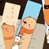 24 Marcadores de Página da Série Capivara, Materiais Simples e Criativos para Decoração de Caderno, Marcadores de Página de Papel, Cartão de Leitura DIY