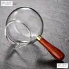 Colador de té integrado juego de té taza Gongdao para dividir el té mango de madera extra grueso taza Gongdao de vidrio mar de té tetera mango lateral engrosado resistente al calor