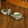 Par de patos mandarines de latón pequeños adornos de cobre escritorio mesa de té creativo pato de cobre puro venderá regalos mascota de té pequeña joyería