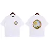 2024 Talla Europea Versión Mayorista Am Tinta Salpicada Flujo Pintura Camuflaje Cielo Estrellado Graffiti Letra Manga Corta High Street Camiseta de Pareja Iri