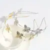Tiara de Metal com Cabeça de Borboleta Elegante Acessório de Cabeça Versátil Elegante Simples Estilo Japonês e Coreano Tiara de Casamento Estilo Europeu e Americano para Sair Acessórios de Cabelo